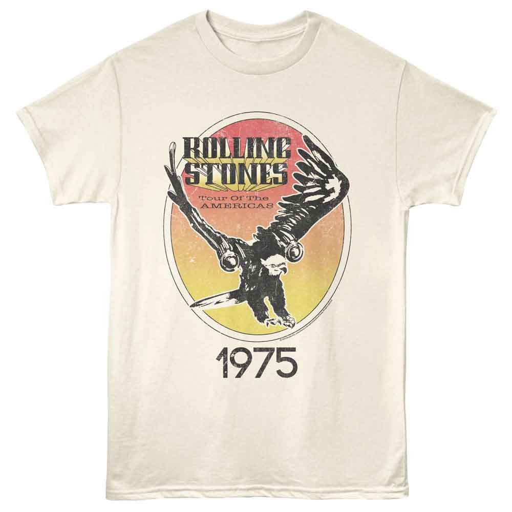 ROLLING STONES ローリングストーンズ (来日 35周年 記念 ) - TOUR OF THE AMERICAS 1975 (復刻ツアーTシリーズ) / Tシャツ / メンズ - PGS